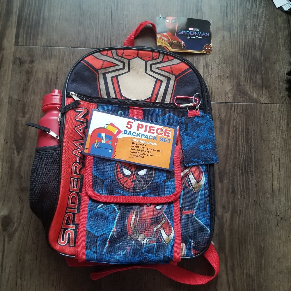 Marvel Spider-man Backpack - 5 piece set